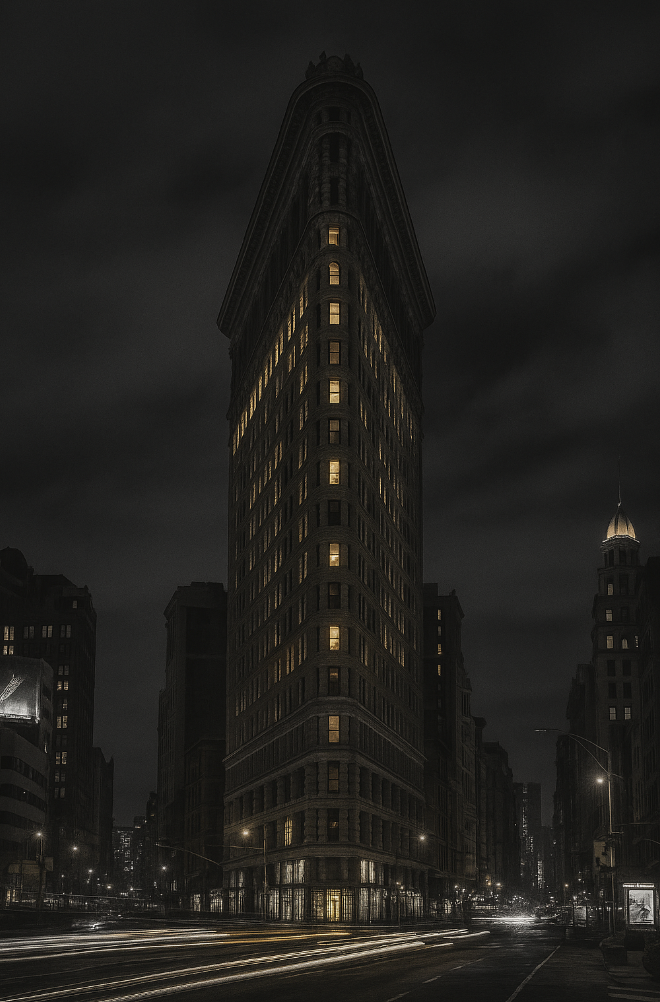 Flatiron at Night - Timeless NYC