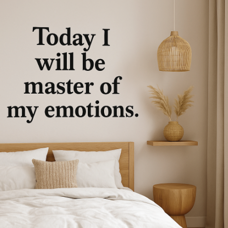 Master of My Emotions - Wall Decal