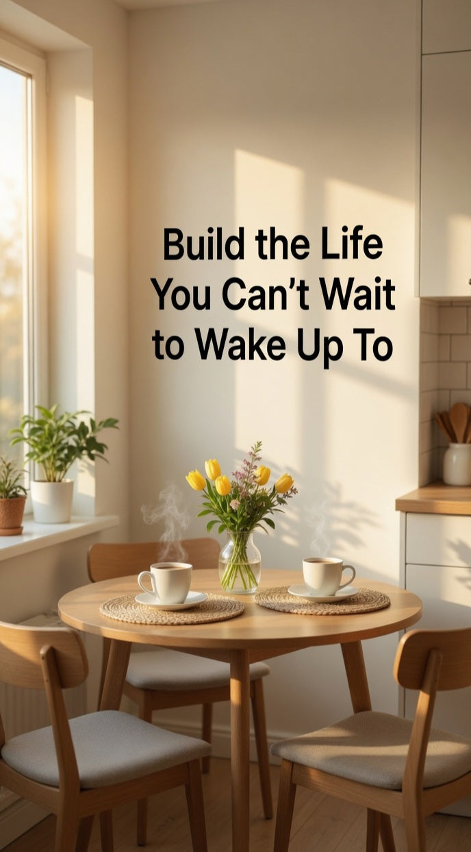 "Build the Life You Can’t Wait to Wake Up To” Wall Decal
